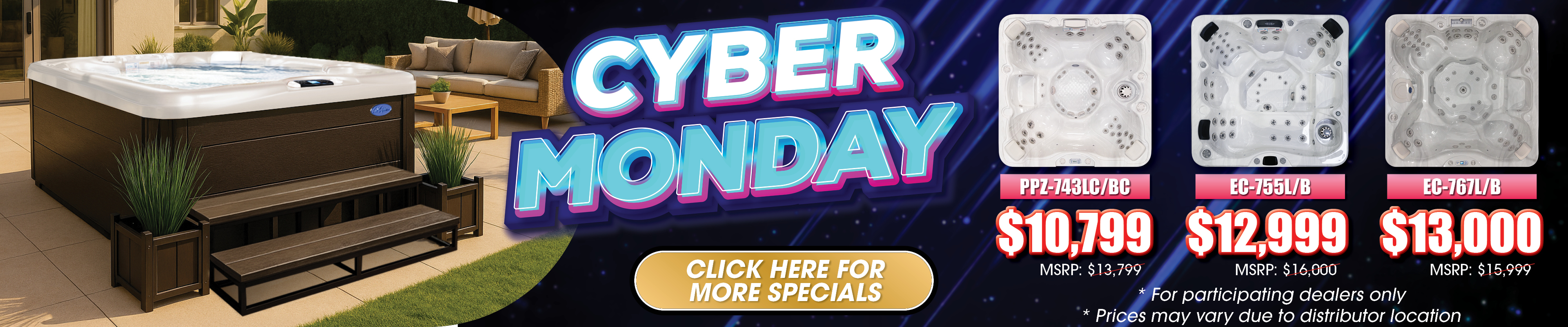 Calspas hot tub being used in a family setting - Maroa