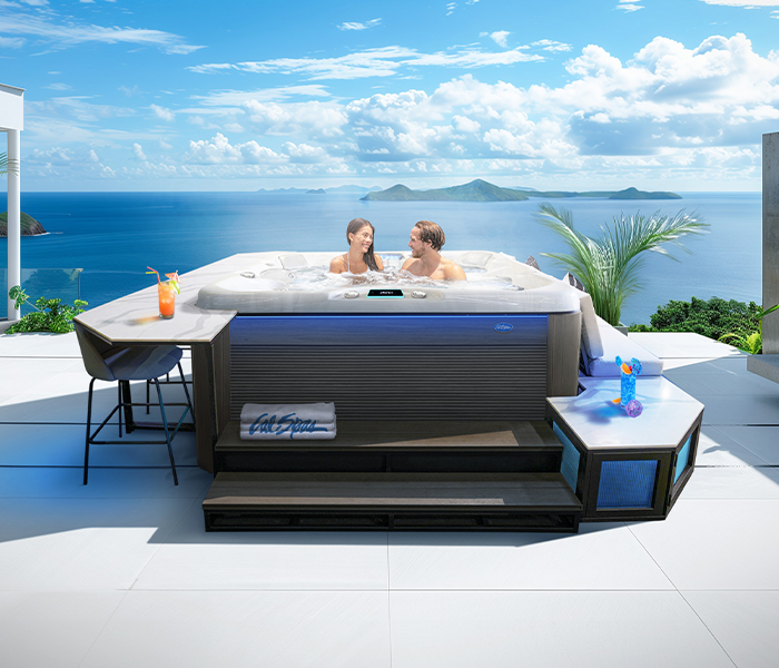 Calspas hot tub being used in a family setting - Maroa